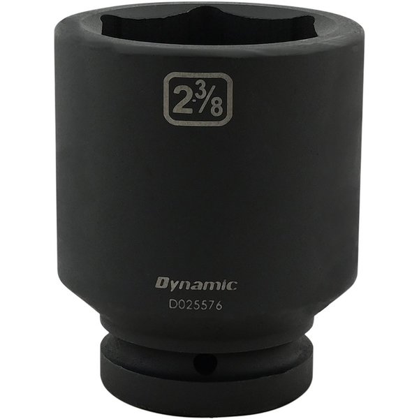 Dynamic Tools 2-3/8" X 1" Drive, 6 Point Deep Length, Impact Socket D025576